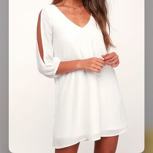 Lulus White long sleeve dress